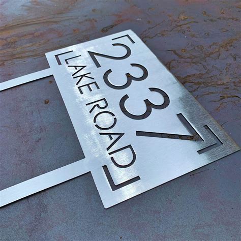 steel address signs for sale